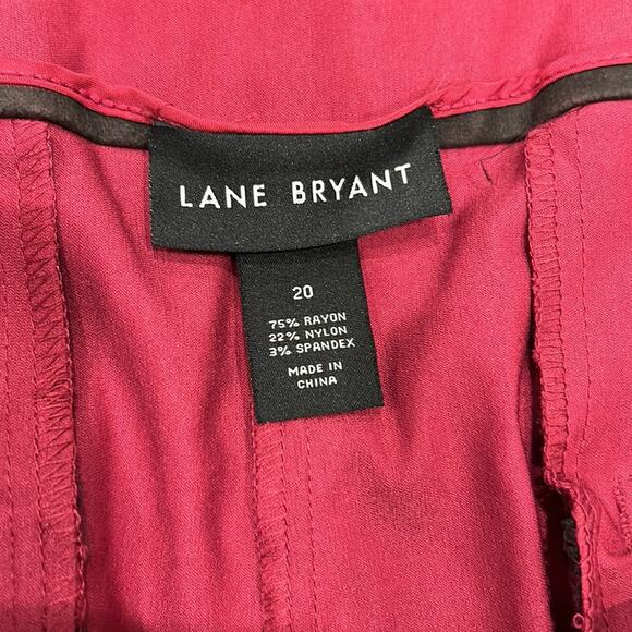 Lane Bryant Signature Fit Slim Berry Capri Pant Size 20 - Picture 6 of 6